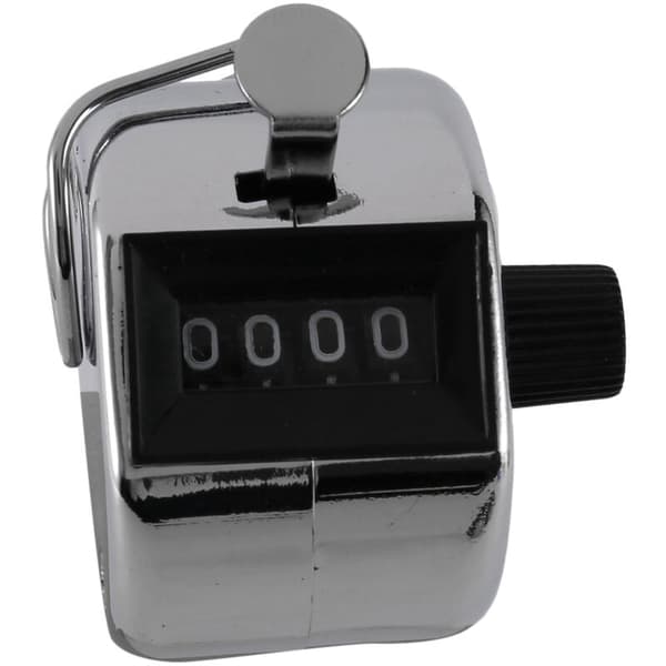 Hand Tally Counter, 3-pack 4-siffrig handhållen klapbräda Tally Counter med fingerring
