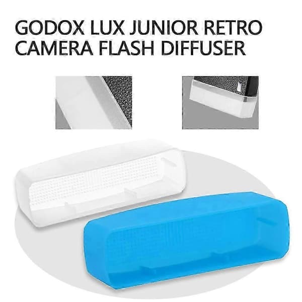 3-farget blitsdiffusor for Godox Lux Junior Retro kamerablits