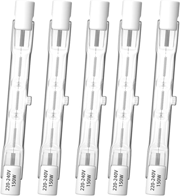 R7S 78mm 150W Dimmable Linear Halogen Bulb 2100lm J78 Warm White 2800K Linear Halogen Floodlight for Lighting - 5pcs