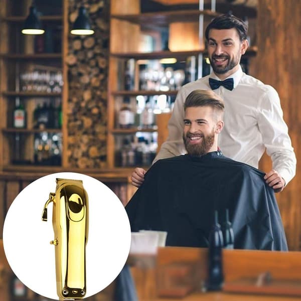 Wahl Magic Clipper johdoton kotelo - läpinäkyvä kulta, DIY, parturitarvikkeet KLB