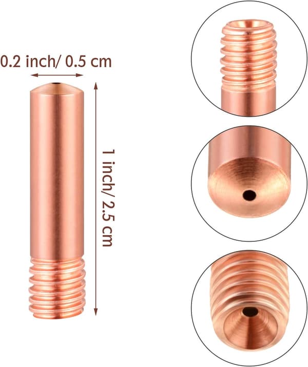 30-pack MIG-svetskontaktspetsar. 035\" 11-35 000068 för svetsbrännare