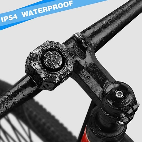 USB-uppladdningsbart cykellarm med fjärrkontroll, 110db Högljudd Trådlös Stöldskydd Vibrationsrörelsesensor Fordon