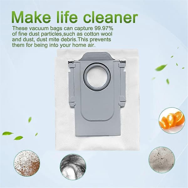 Støvpose for Roborock Q Revo MaxV / Roborock P10 Pro Robotstøvsuger Reservedeler Støvpose 6PCS