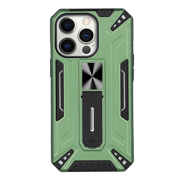 iPhone 13pro max Deksel, [Militærklasse Anti-fall] 360 Grader med Fingerring Silikon for iPhone 13pro max (grønn)