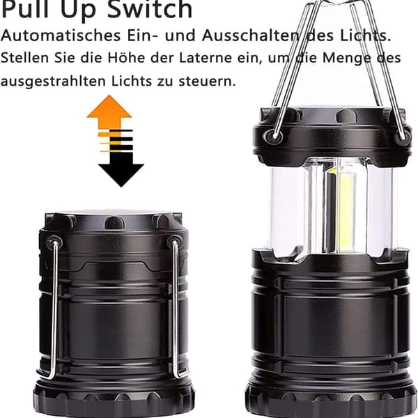 LED Camping Lantern Battery Powered Waterproof Outdoor Light for Hiking KLB