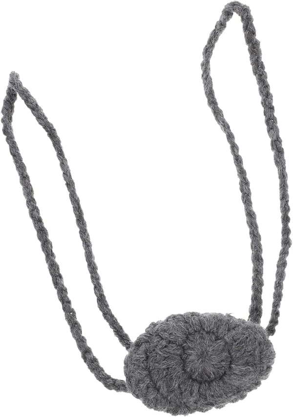 Grey Wool Knitted Nose Warmer, Breathable Nose Protector Against Frost for Unisex