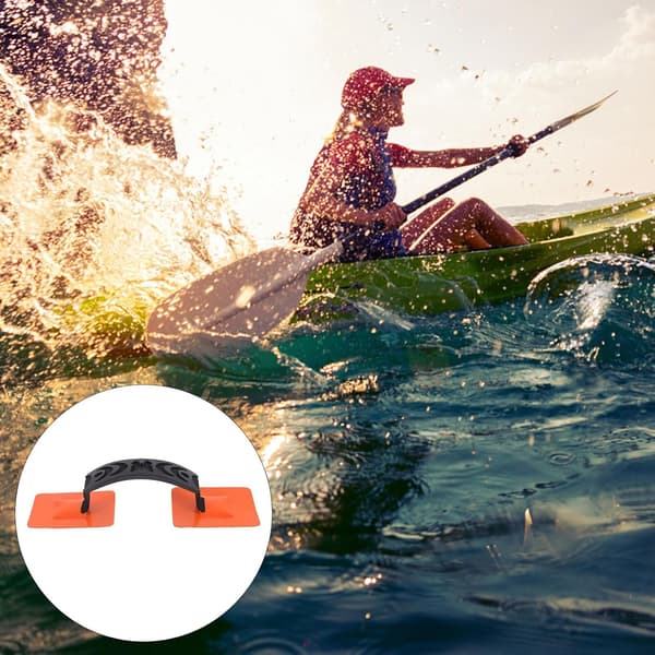 Inflatable Surfboard Kayak Paddle Handle 31x7cm Orange Non-slip Kayak Accessory