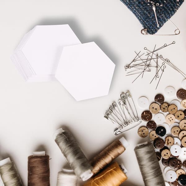 200 stk. patchwork-forme quiltningspapirskabelon til quiltningstilbehør papirpiercingformværktøj til syning