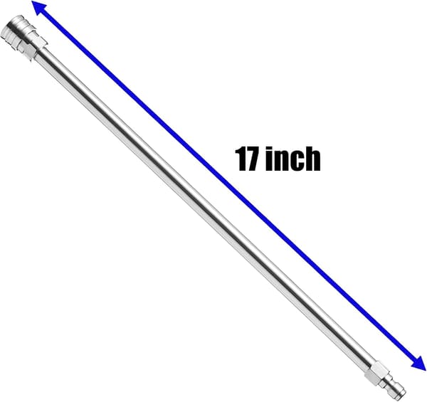 Trykvaskerforlængerspyd, trykvaskerlanse, 17\" 1/4\" hurtigkobling