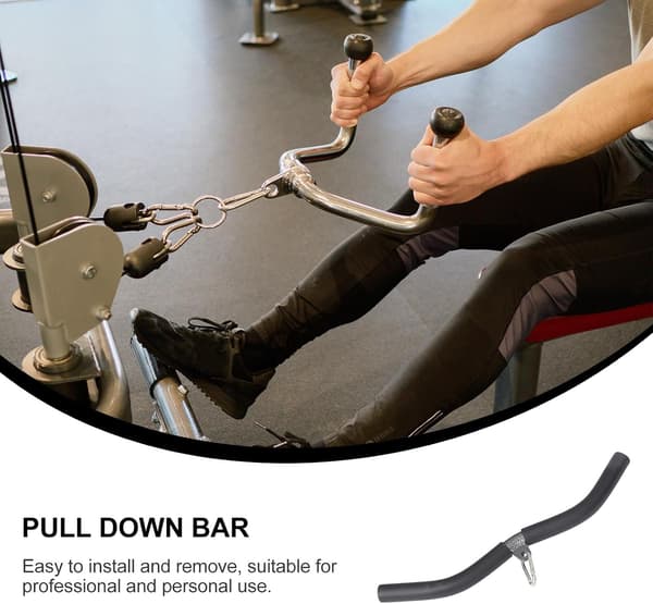 LAT Pulldown Attachment Steel Pull-Up Bar for Biceps and Back Training