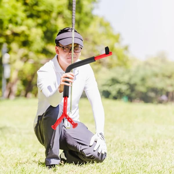 Golf Wrist Trainer Golf Swing Trainer for Posture Correction Right Elbow Swing Power Training in Red