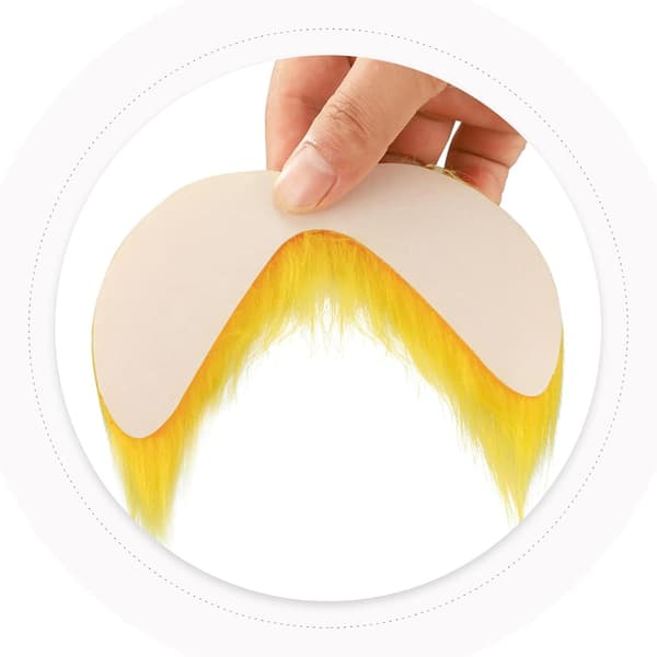 2 sett selvklebende falske barter og øyenbryn for menn Cosplay