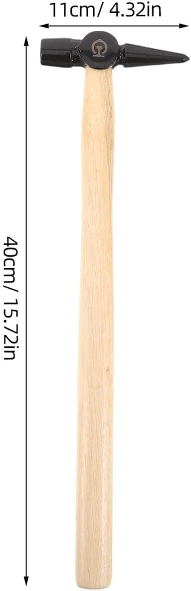 Pointed Railway Hammer 40 cm with Wooden Handle Electrician's Hammer
