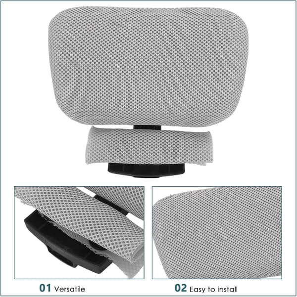 Office Chair Headrest Thickened Headrest Pillow, Adjustable Clampable Headrest Pillow