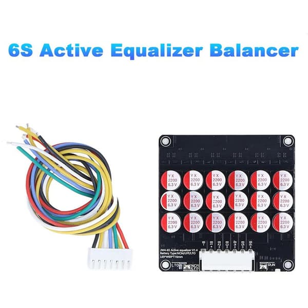 6S Lifepo4//LTO Aktiv Equalizer Balancer Batteri Energibalance Kondensator BMS-kort