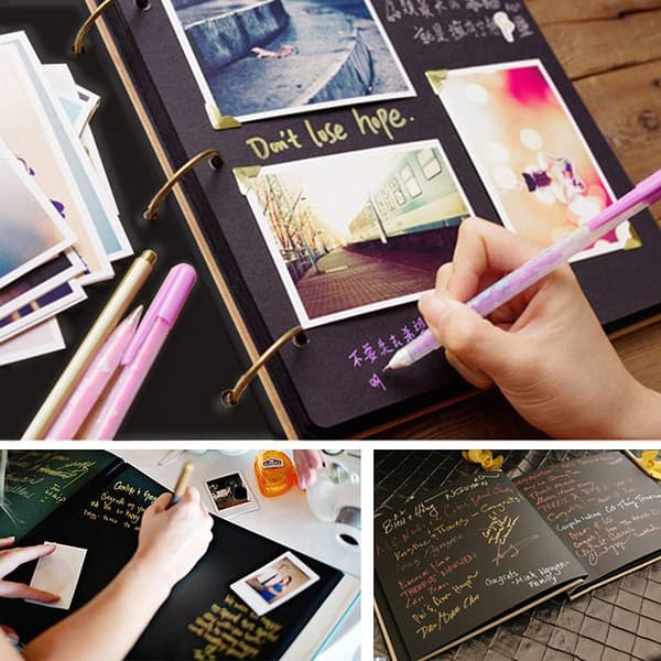 Fotoalbum DIY Scrapbook (25x25 cm 50 sidor dubbelsidigt)