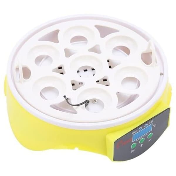 Automatic 7-Egg Incubator with Digital Temperature Control - for Poultry Breeding - Chicken Duck Quail,