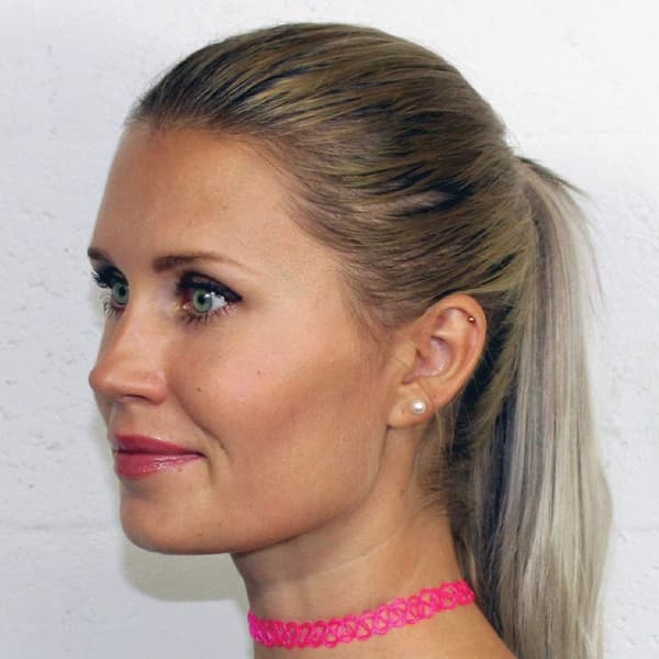 Chokerhalsband Set 90-tal Old School Stil Tonårsflickor Kvinnor