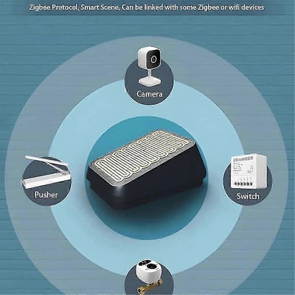 Zigbee Smart Regnsensor for Utendørs Trådløs Regndeteksjon Vanntett, Zigbee Hub Kreves, Kobling
