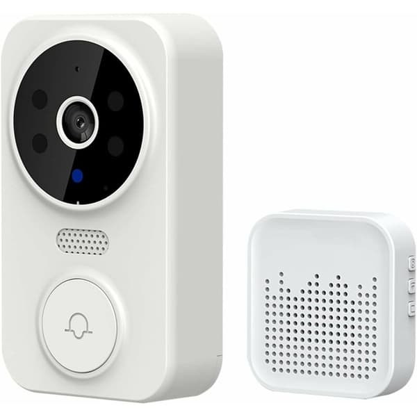 Smart trådlös fjärrvideo dörrklocka Smart visuell dörrklocka Hem intercom HD nattvision WiFi säkerhetsdörrklocka, trådlös dörrklocka