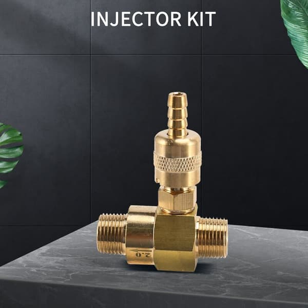 Pressure Washer Downstream Injector, Pressure Washer Injector Kit, 3/8 Inch Connection, 4000 PSI