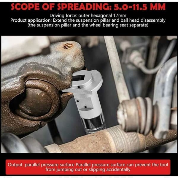 1 pc Hydraulic Shock Absorber Removal Tool, Swing Arm Suspension Separator, Spherical Head with Claws, Tool