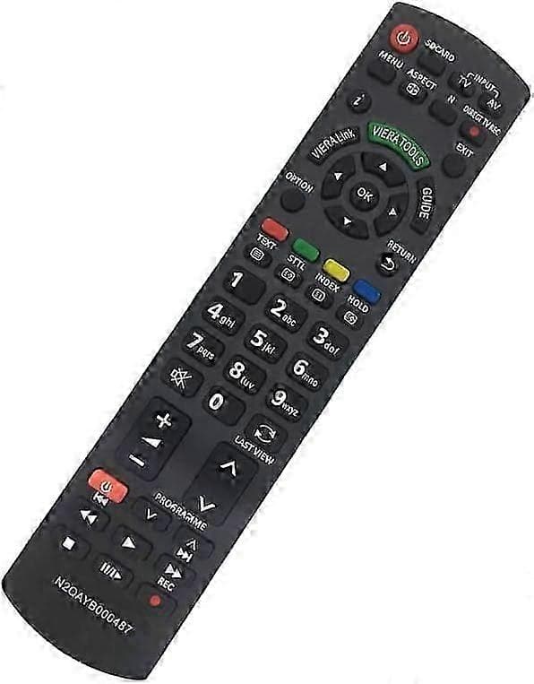 Replacement Remote Control Panasonic N2QAYB000487 for Universal Panasonic TV