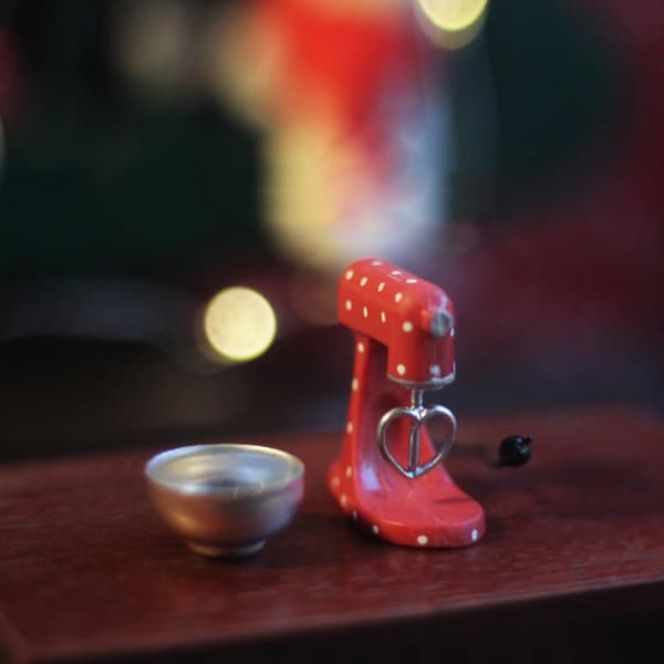 Køkken Dejlig Moderne-Blender Model Miniature Møbler Scene Indretning-Legetøj