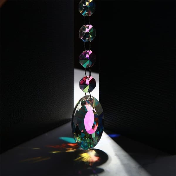 7-pack Crystal Prisms for Daylight, Hanging Window Prisms