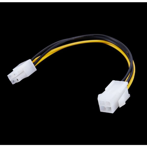 20 cm/8 tommer 12V 4-bens han til 4-bens P4 CPU-strømkabel