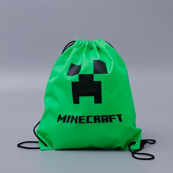 Dragskoväska, ryggsekk med trykt bokstav