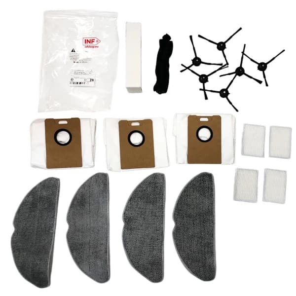 Replacement Kit Compatible with Tapo RV30 Max Plus/RV30 Max/RV20 Max Plus/RV20 Max, Includes Brushes, Filters, Dust Bags, and Mop Cloths