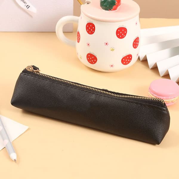 Pencil case, cosmetic bag, pen case, black KLB