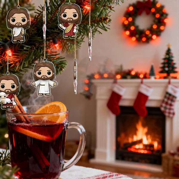 Jesus 24 dagar julkalender överraskningssamlarobjekt festdekoration (FMY)