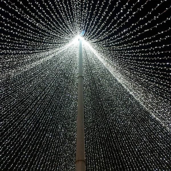 50M 500 LED String Lights Christmas Lighting Indoor and Outdoor 8 Modes Waterproof String Lights Transparent-White