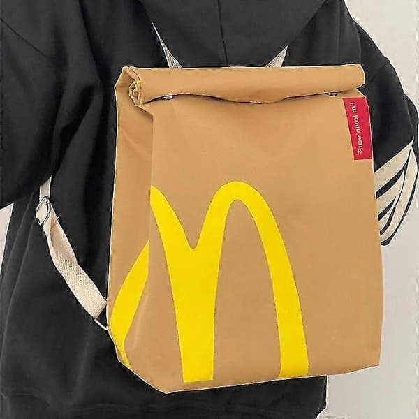 McDonalds rygsæk med trykt mønster, rejsetaske