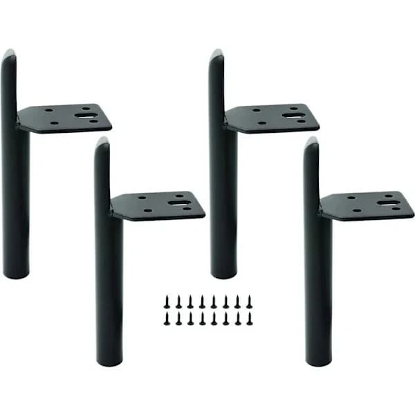 15 cm Møbelben i Sort Metal, DIY Møbelben med Skruer til Sofa, Sofabord, Seng, Skab og Andre Møbler_tfrf