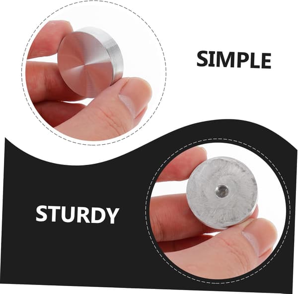 Thick Aluminum Alloy Discs 30mm Diameter Round Aluminum Discs 6 Pcs Rust-proof and Practical to Use