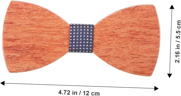 Träfluga för män Lättviktig Rustik Halsduk Elegant Modeaccessoar