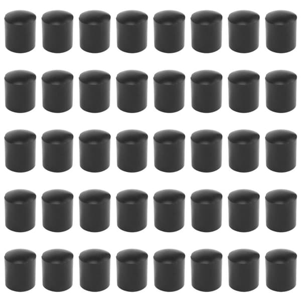 Rubber Plugs 40 pcs Black Rubber Hose, 10mm Tips