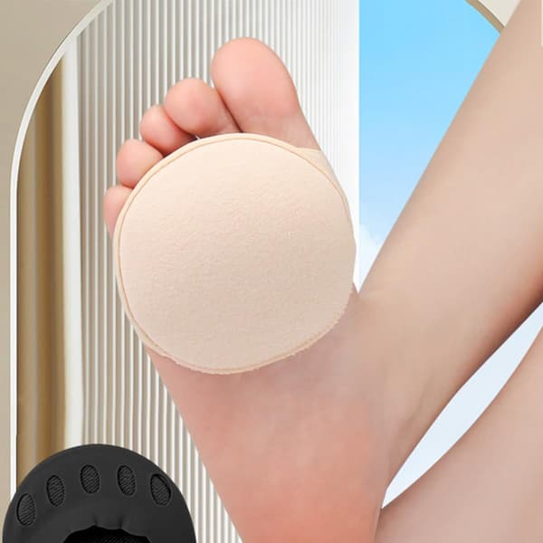 Women's Five-Toe Toeless Socks, Invisible, Non-Slip, Breathable, Sweat-Absorbing Half Socks