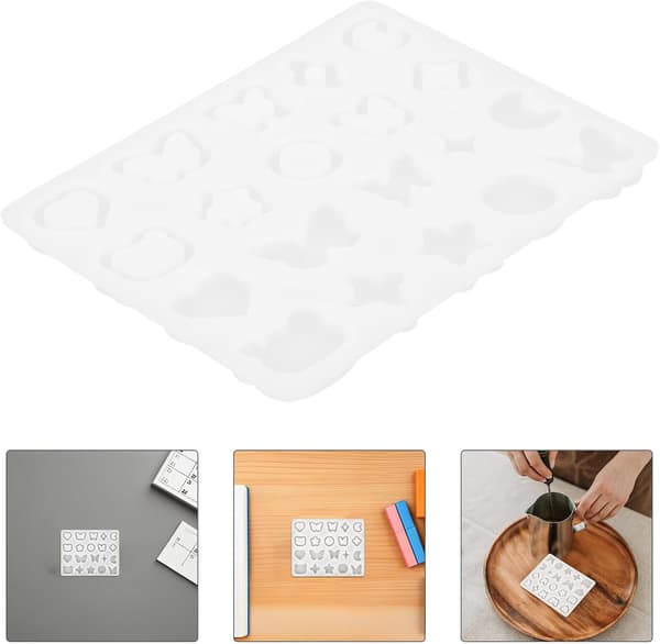 Silikonharpiksform for DIY smykkefremstilling Hjerte Sommerfugl Måneform Anhengsform