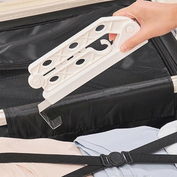 Vikbara galgar för resor, platsbesparande galgar, multifunktionella resetillbehör för semestercamping, inomhus (1-pack)