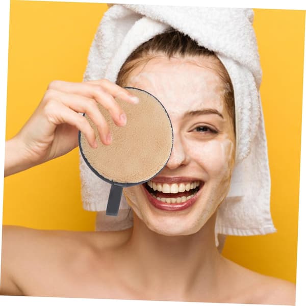 3 genanvendelige makeupfjernerpuder Bløde dobbeltsidede ansigtsrensere