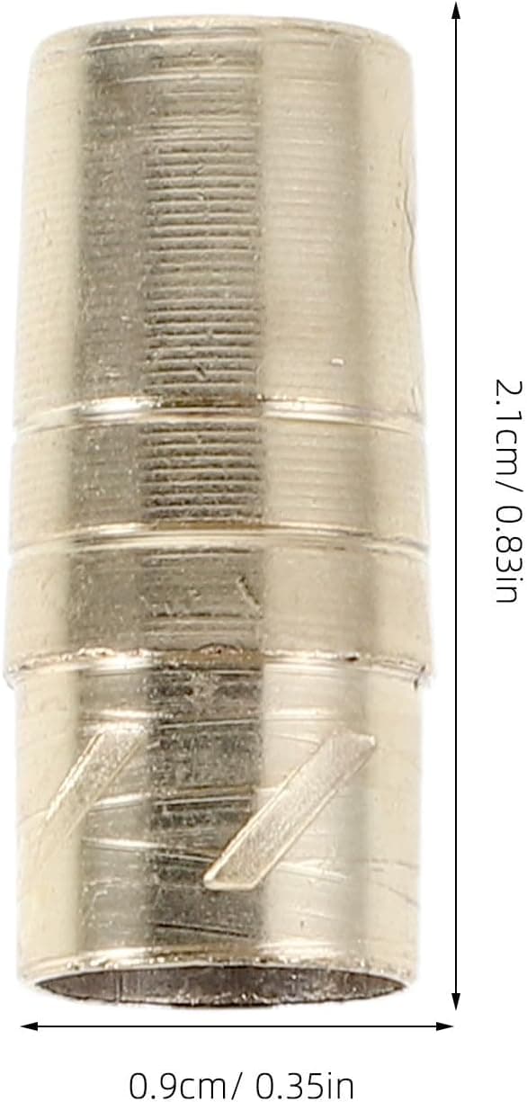 2st gyllene metallparaplyspetslock reservdelar för käpp