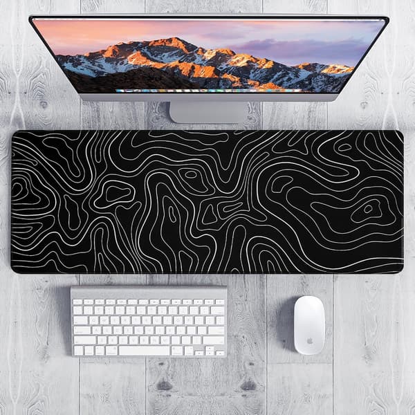 Gaming musematte stor skrivebordsmatte (800×300×3MM) vaskbar musematte skrivebordsmatte for bærbar PC