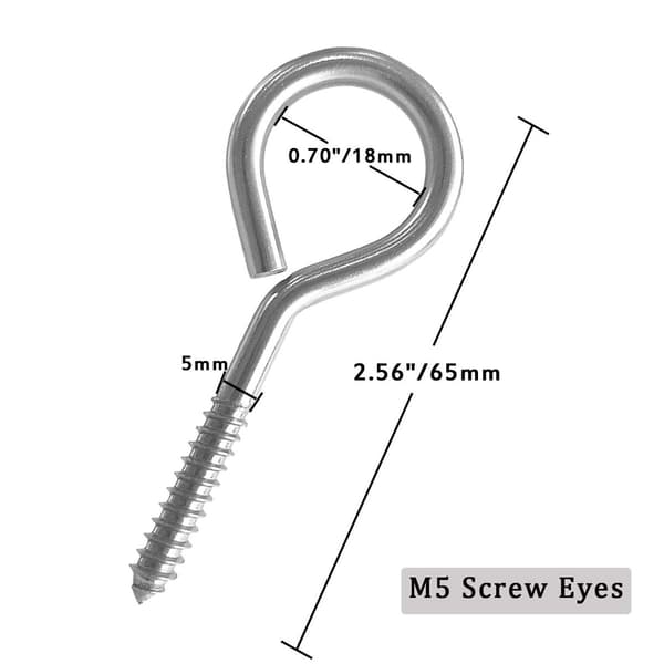 Stainless Steel Screw Eyes Self-Tapping Screw Sheep Eye Round