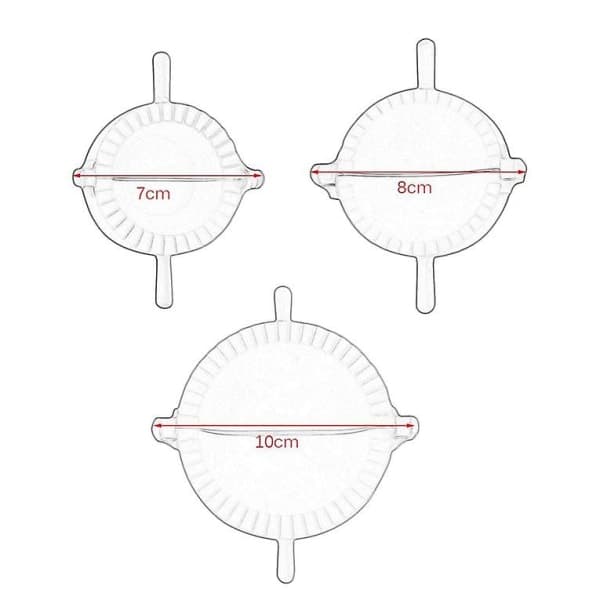 3 st Form Pierogi Omsättning Ravioli Empanada degpress