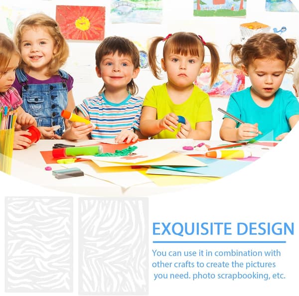 Leopard Print DIY Stencils Drawing Stencils for Boys and Girls Reusable Washable Painting Tools