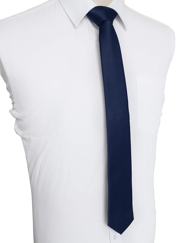 Smal slips för män i olika färger 5cm marinblå navy blue